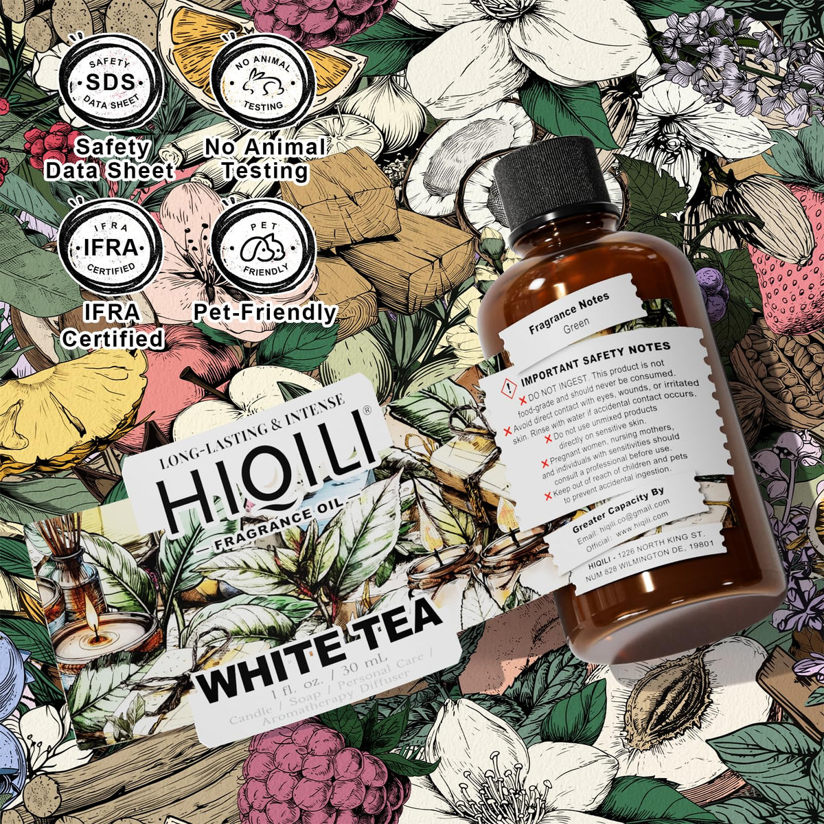 White Tea Fragrance Oil for Reed Diffuser for Home