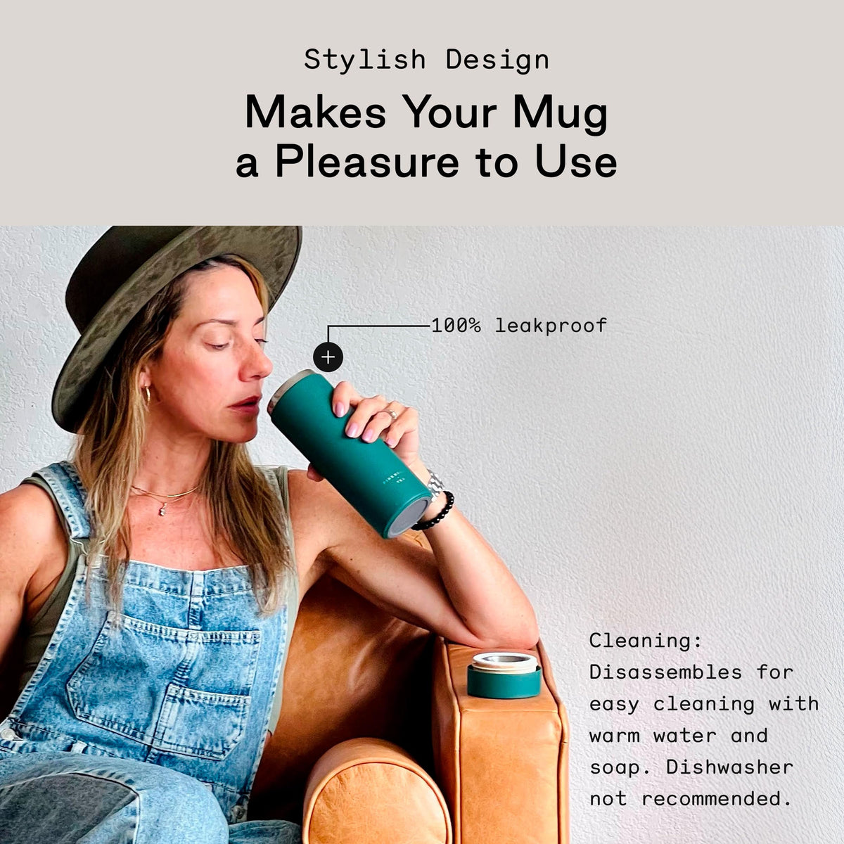 Travel Tea Infuser Mug with Strainer