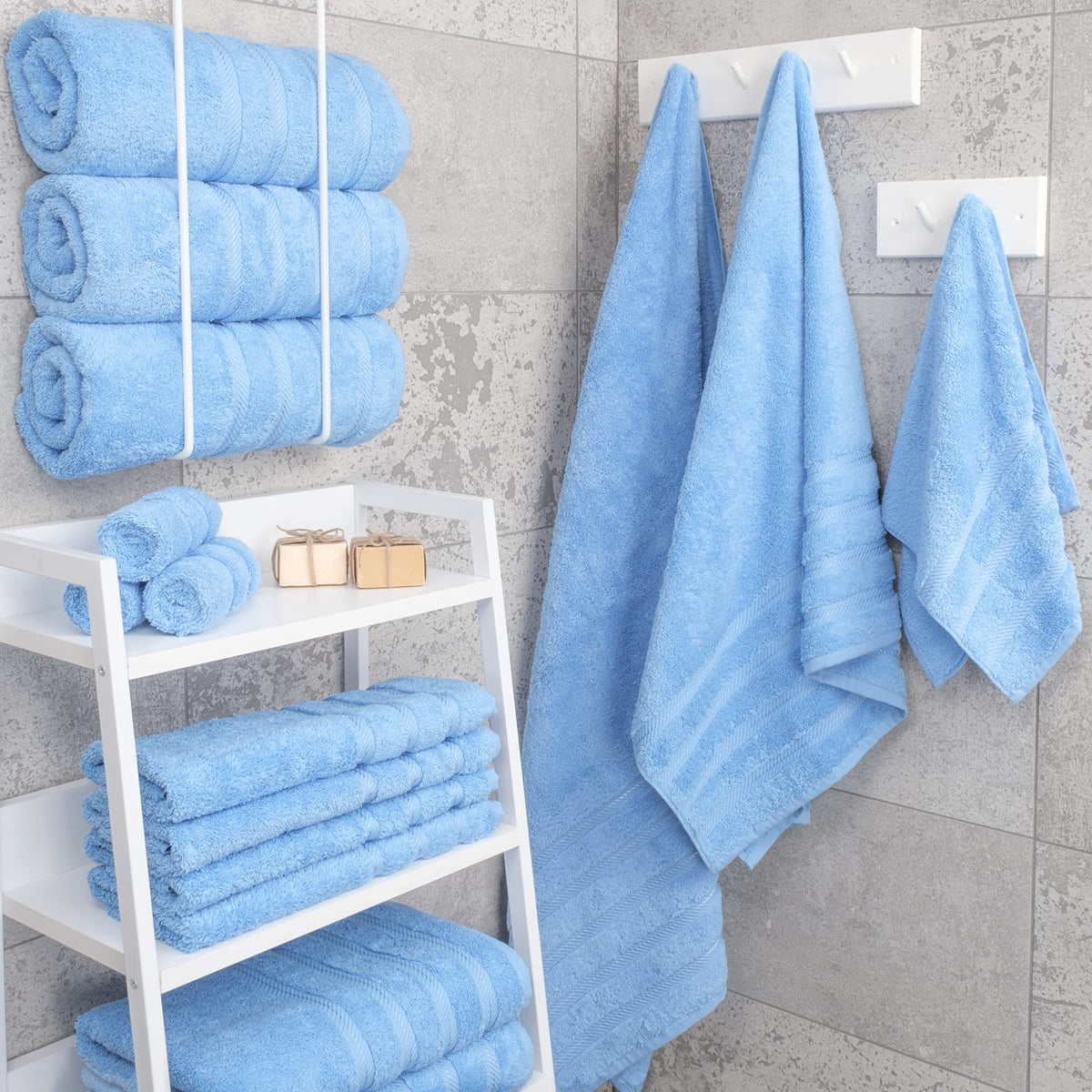 100% Cotton Luxury Turkish Towels (4 Count)