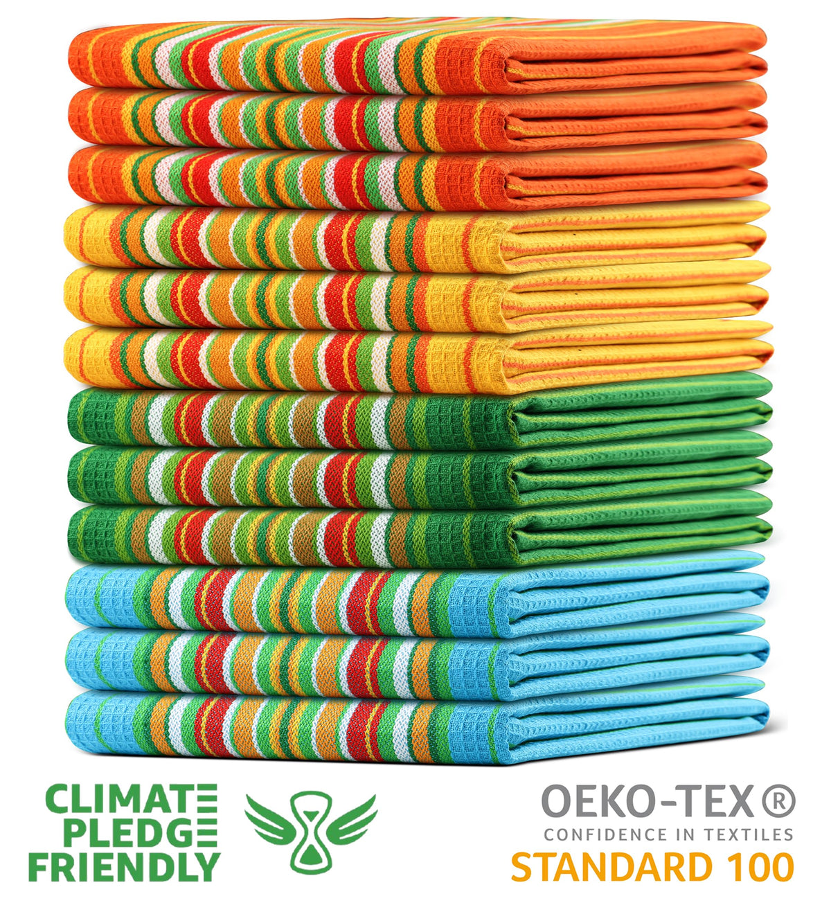 Kitchen Towels Cotton Dish Towels 20”x30” (12 Count)