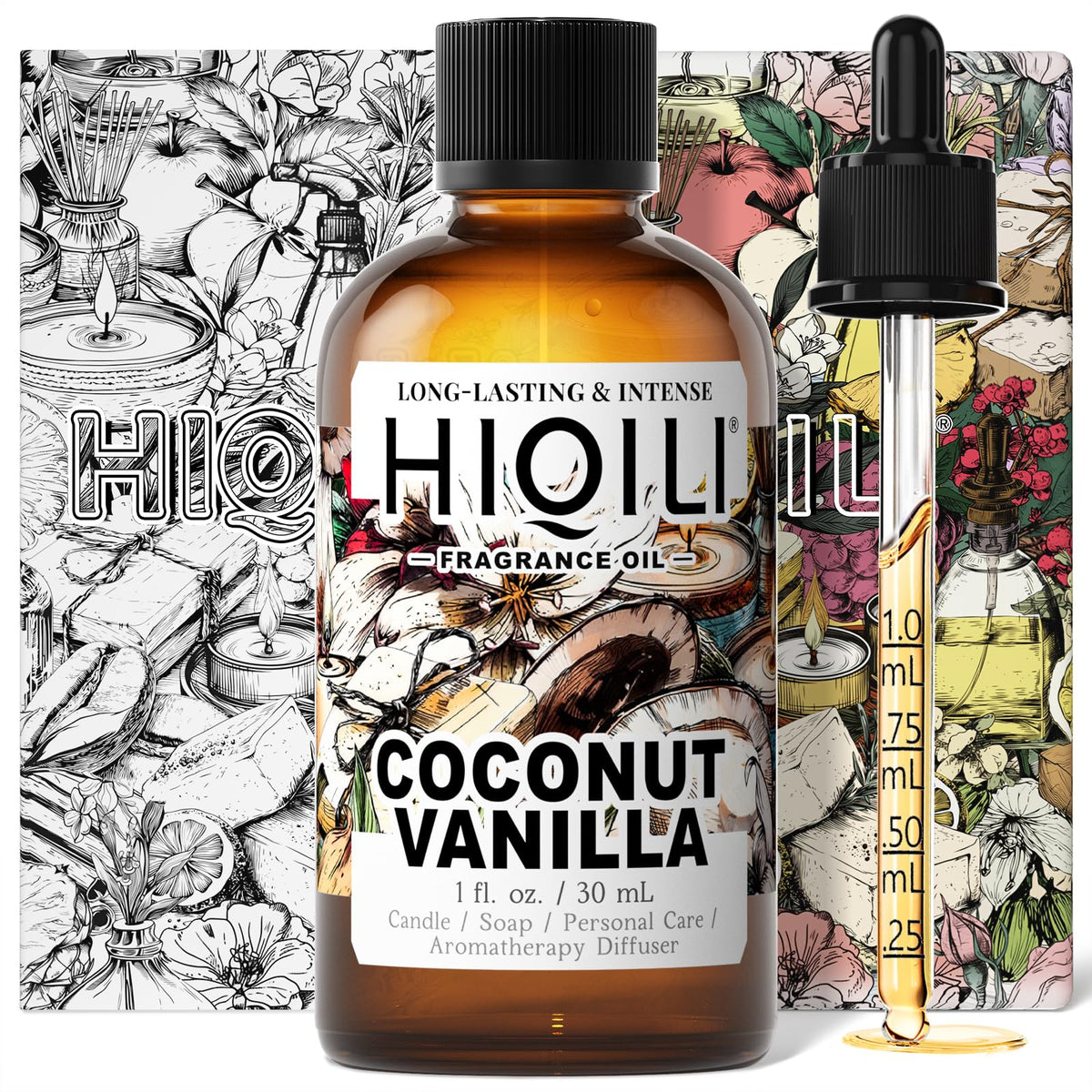 Coconut Vanilla Fragrance Oil for Diffuser & Aromatherapy