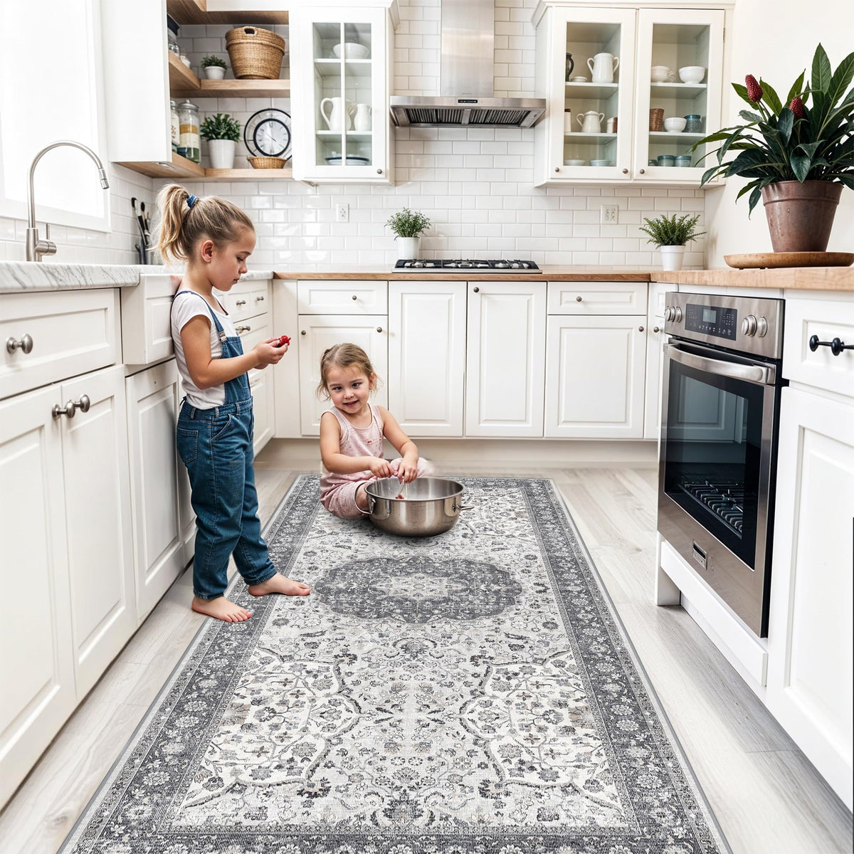 Hallway 4x8 Washable Runner Rug (32 Sq Ft)