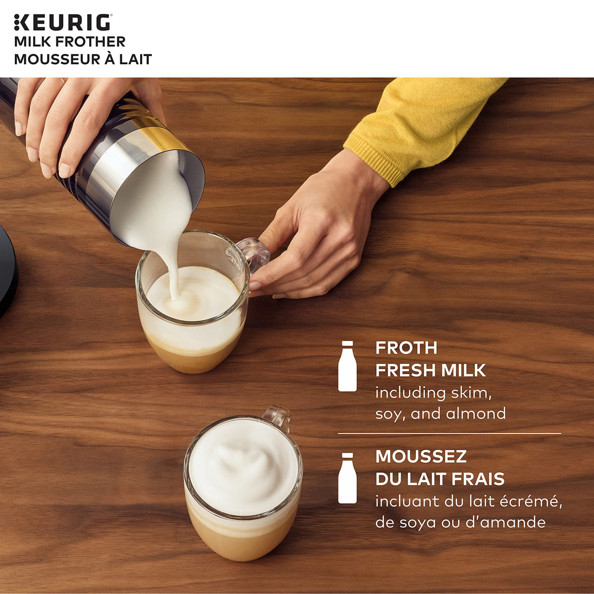 Milk Frother For Lattes And Cappuccinos