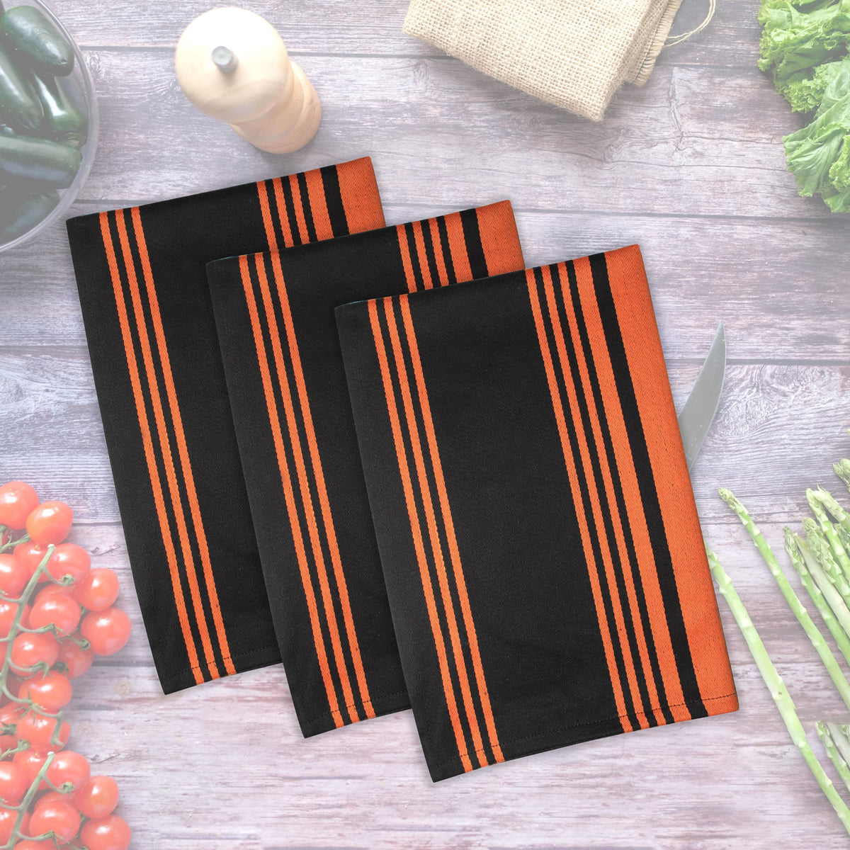 Kitchen Towels Cotton Dish Towels 20”x30” (3 Count)