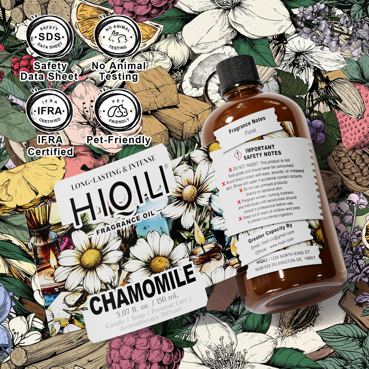 Chamomile Fragrance Oil for Candle (5.07 Fl Oz)