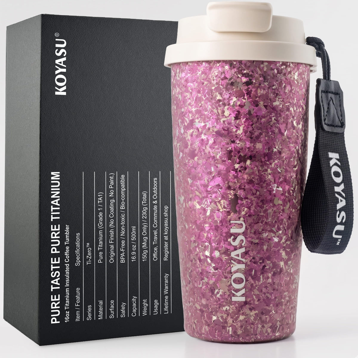 Ti Zero 16oz Titanium Tumbler [Cosmic Amethyst]