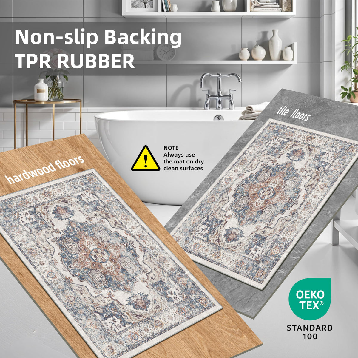 2 Piece Kitchen Runner Rug Set (14 Sq Ft)