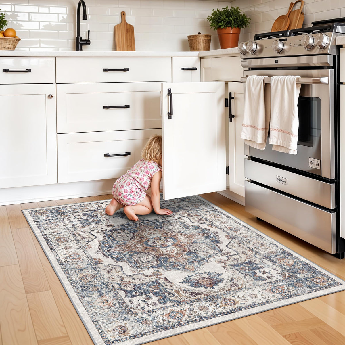 Washable 3x4 Entryway Area Rugs (12 Sq Ft)