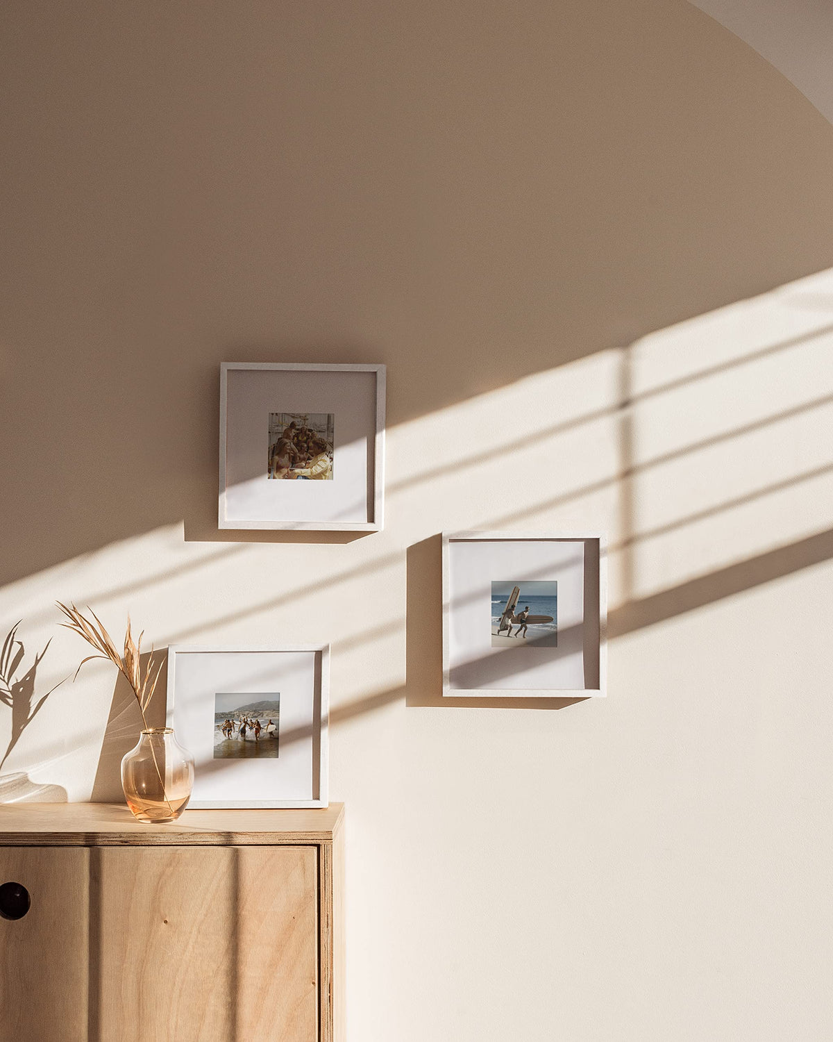White Square Frames Set of 3 (3 Picture Frames)