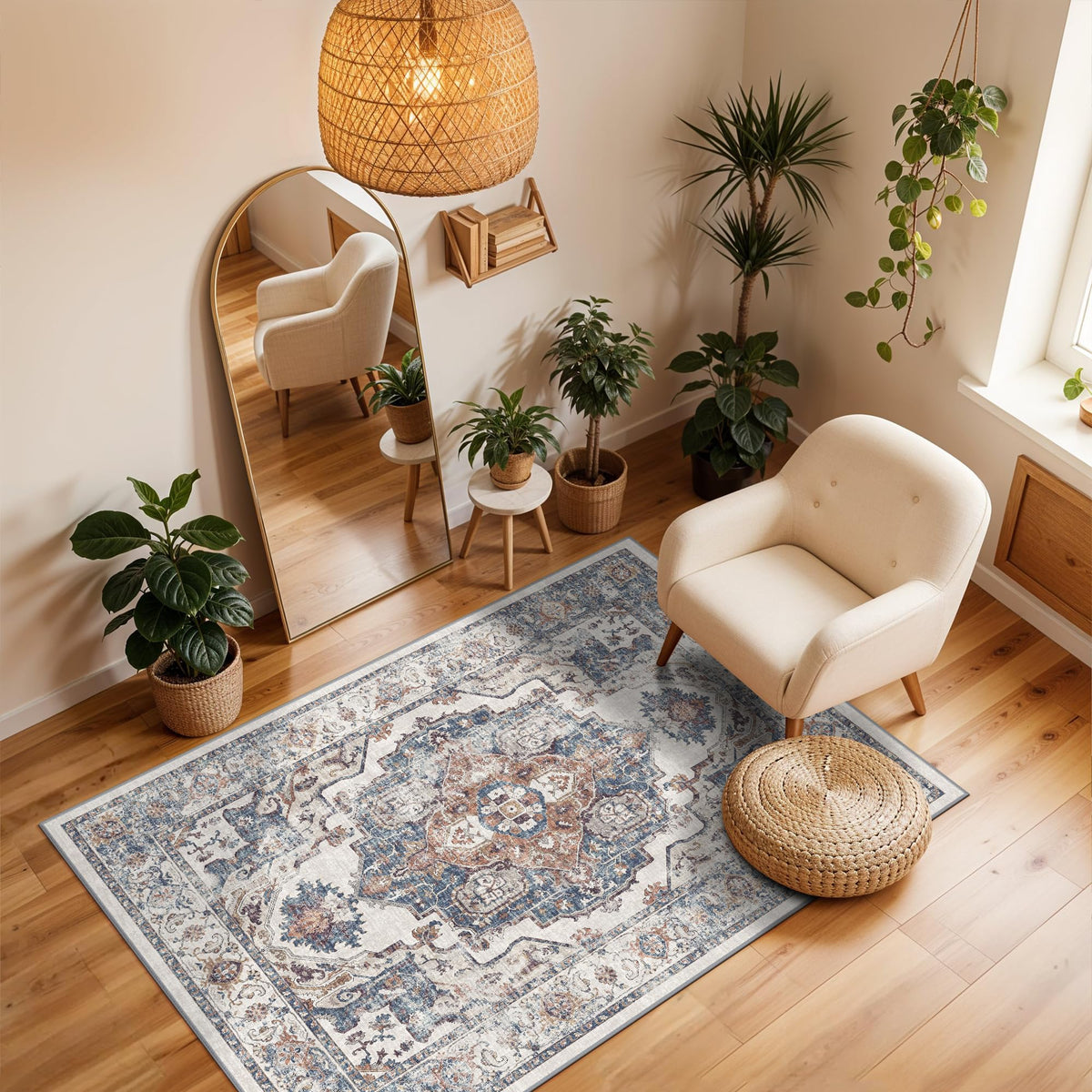 Washable 3x4 Entryway Area Rugs (12 Sq Ft)