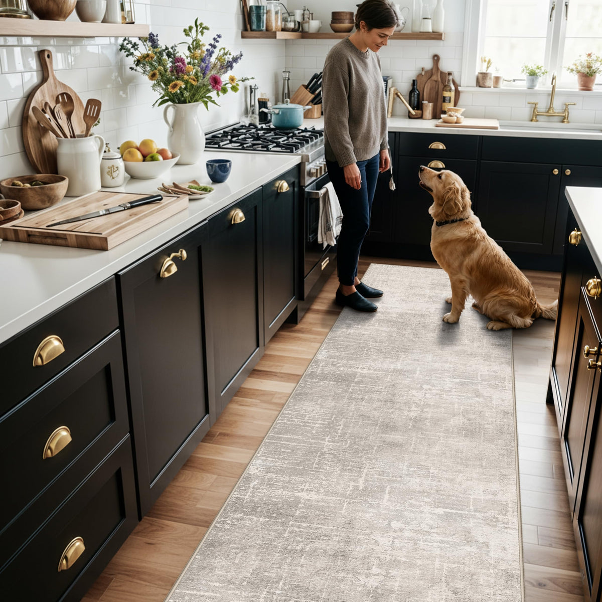 Hallway 2x8 Washable Runner Rug (16 Sq Ft)