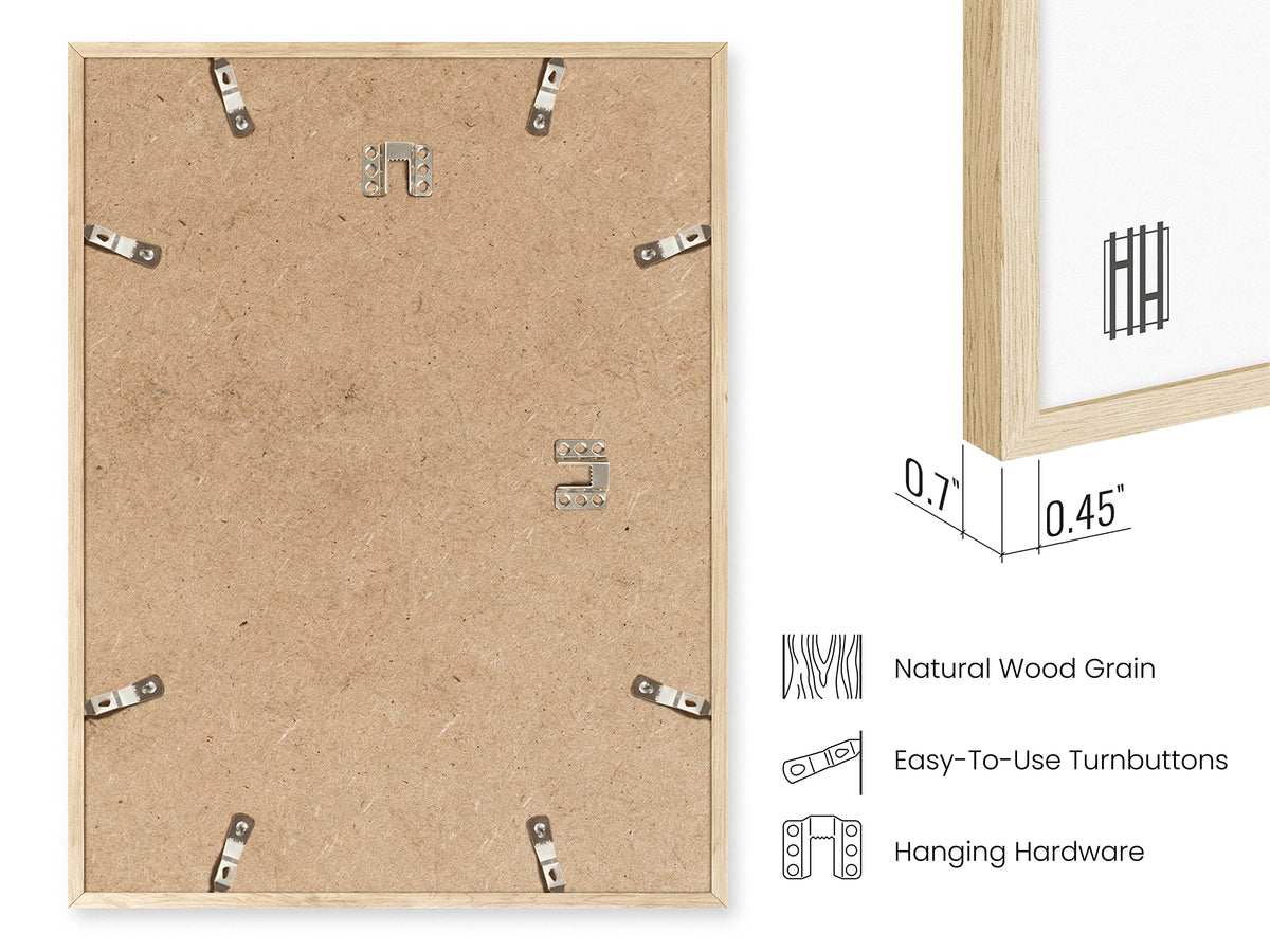 Beige Oak Wood 18x24 Picture Frame