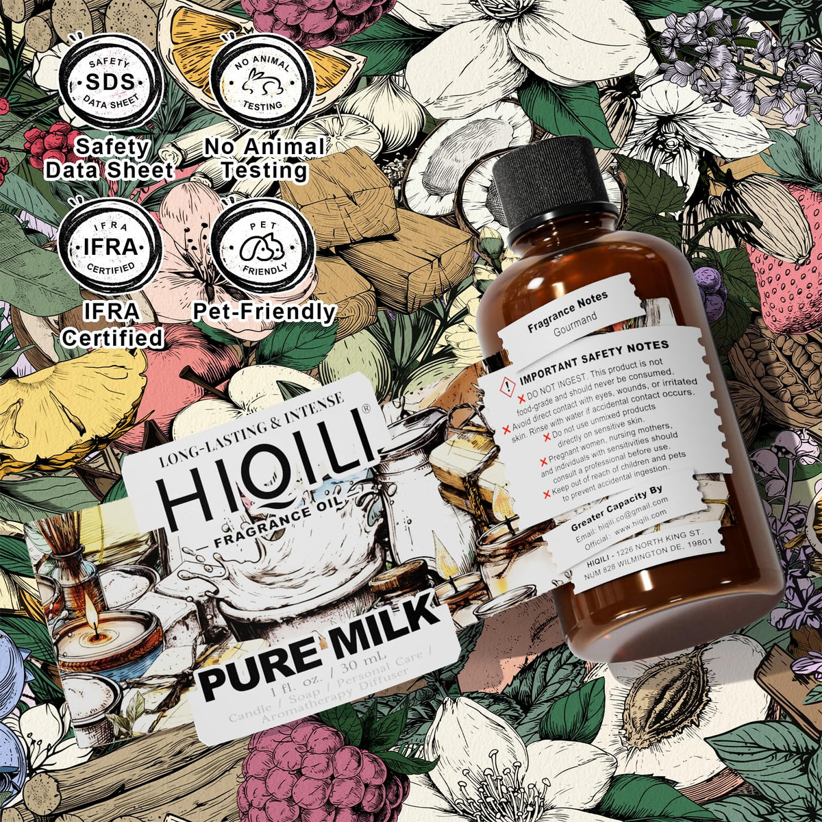 Pure Milk Fragrance Oil for Soap Making & Body Wash