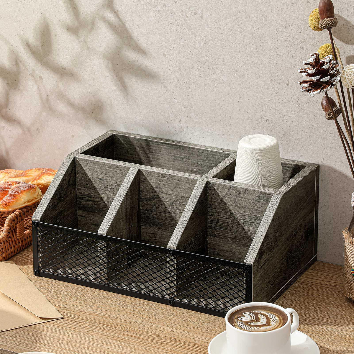 Coffee Station Organizer for Countertop