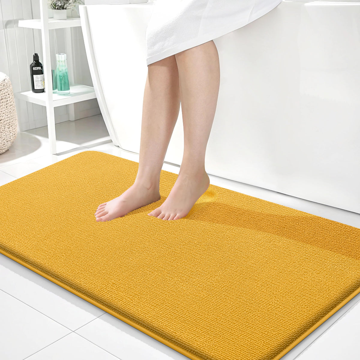 Memory Foam Bathroom Runner Rugs 44x24