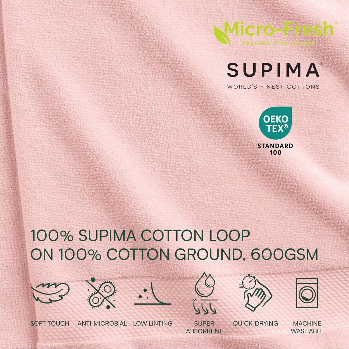 Heritage 100% Supima Cotton Bath Sheet 35" x 70"
