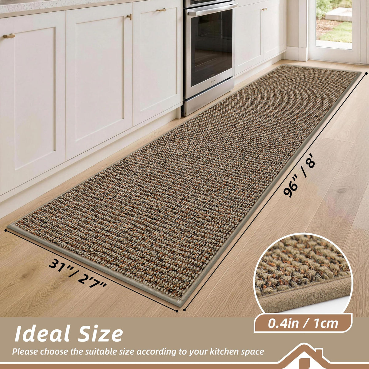 Kitchen Runner Rugs 31"x96"