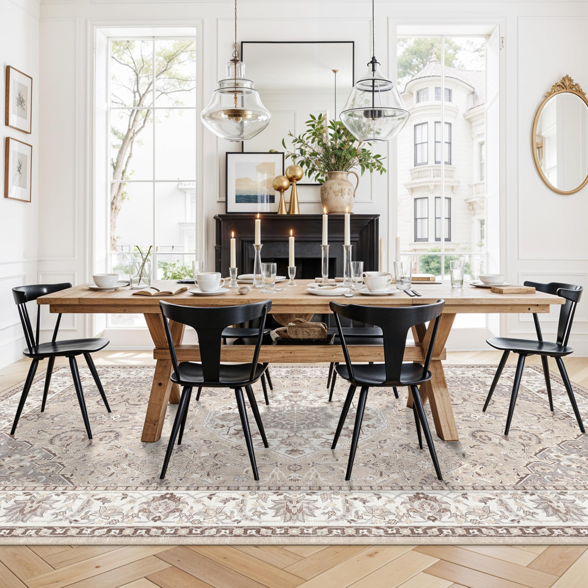 Living Room 8ft Square Area Rug (64 Sq Ft)