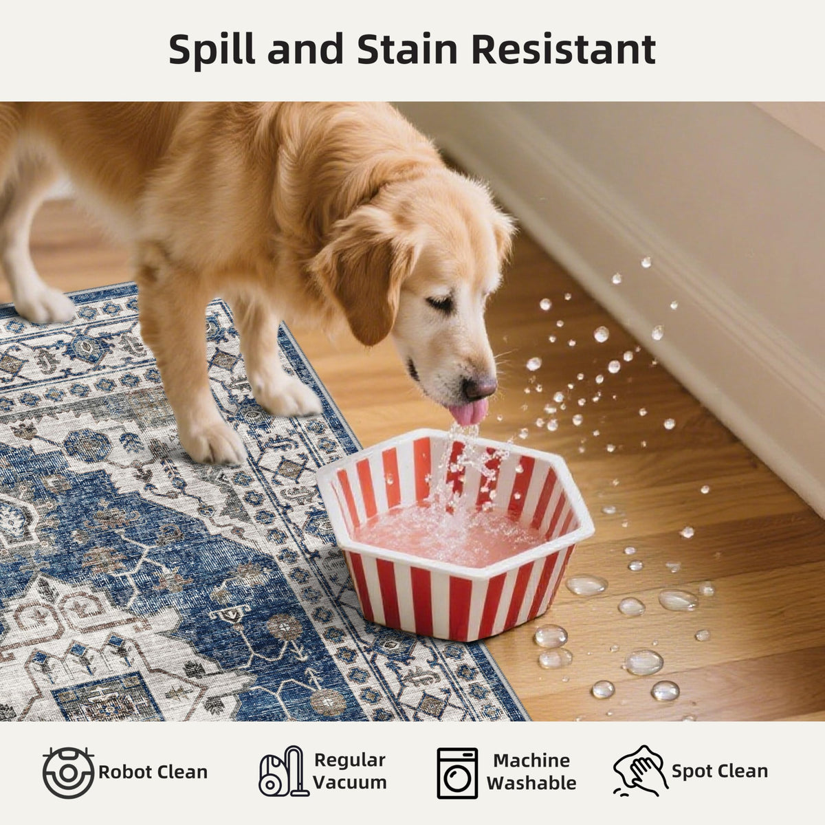 Washable 4 Piece Kitchen Floor Mats (14 Sq Ft)
