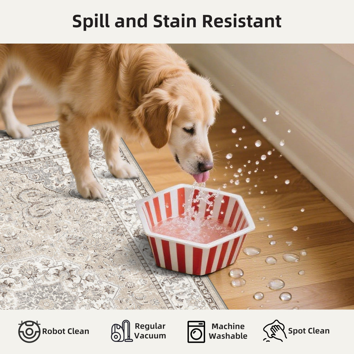 4 Pieces Kitchen Rug Set (10.5 Sq Ft)