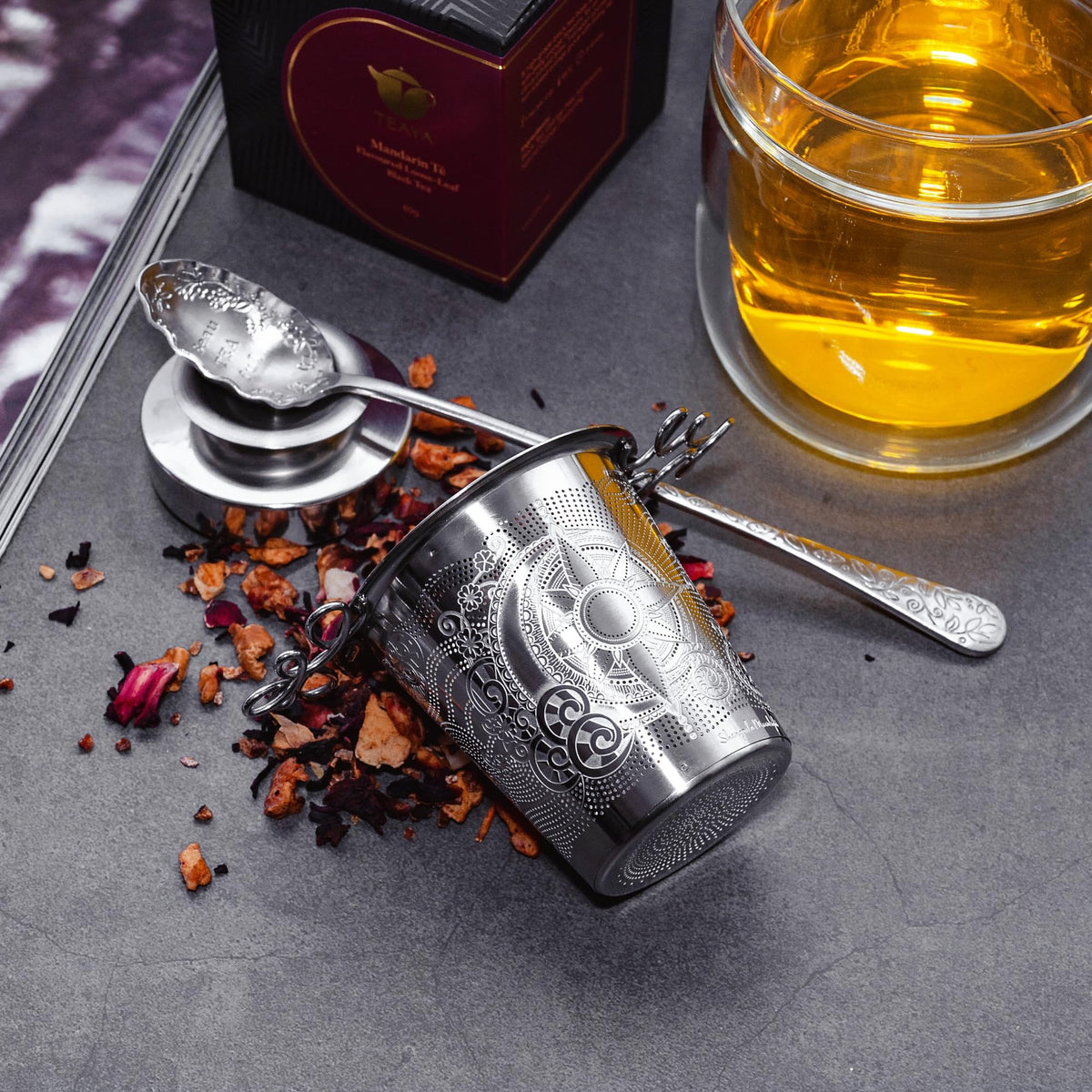 Luxury Tea Strainer Basket Gift Set