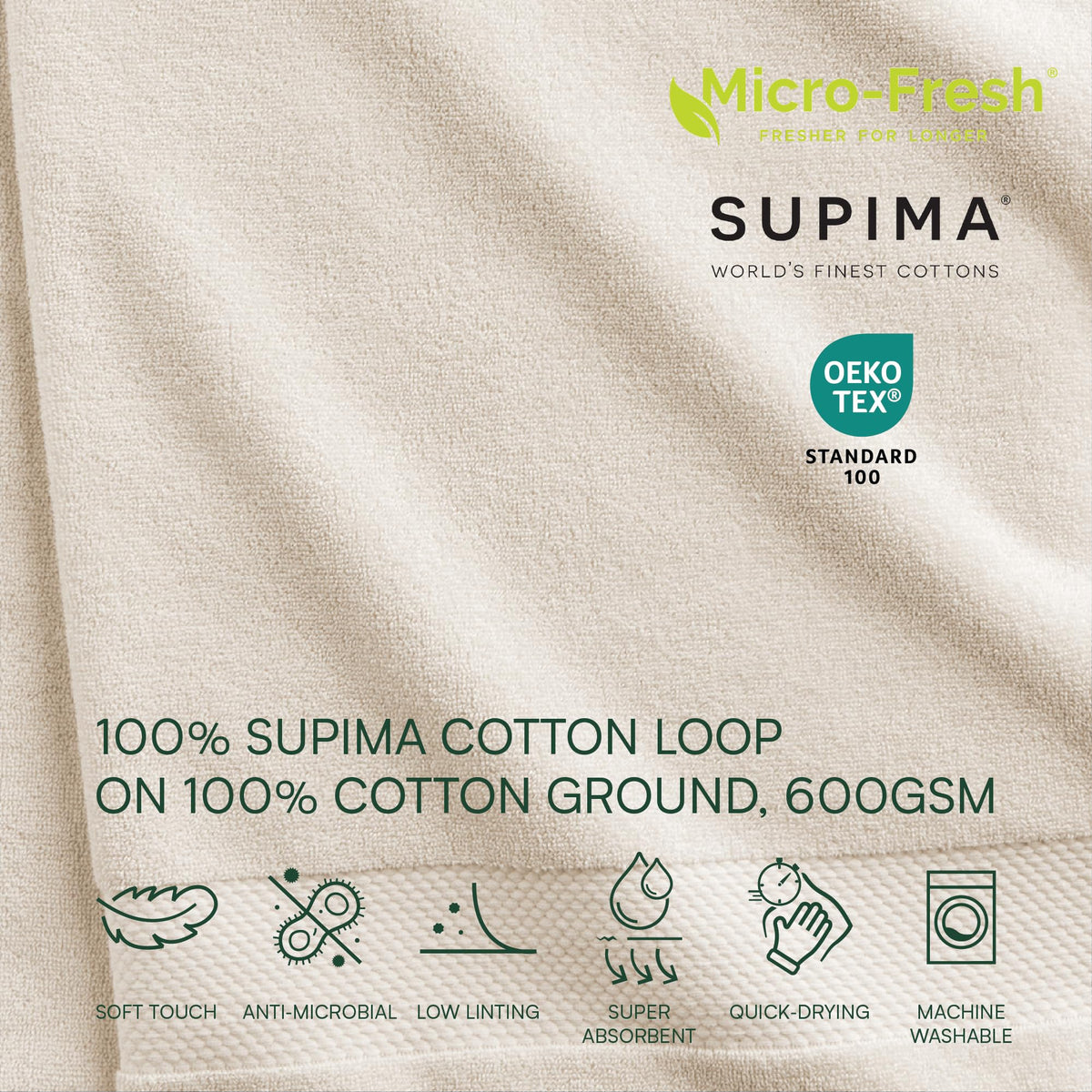 Heritage 100% Supima Cotton Tub Mat 21" x 31"