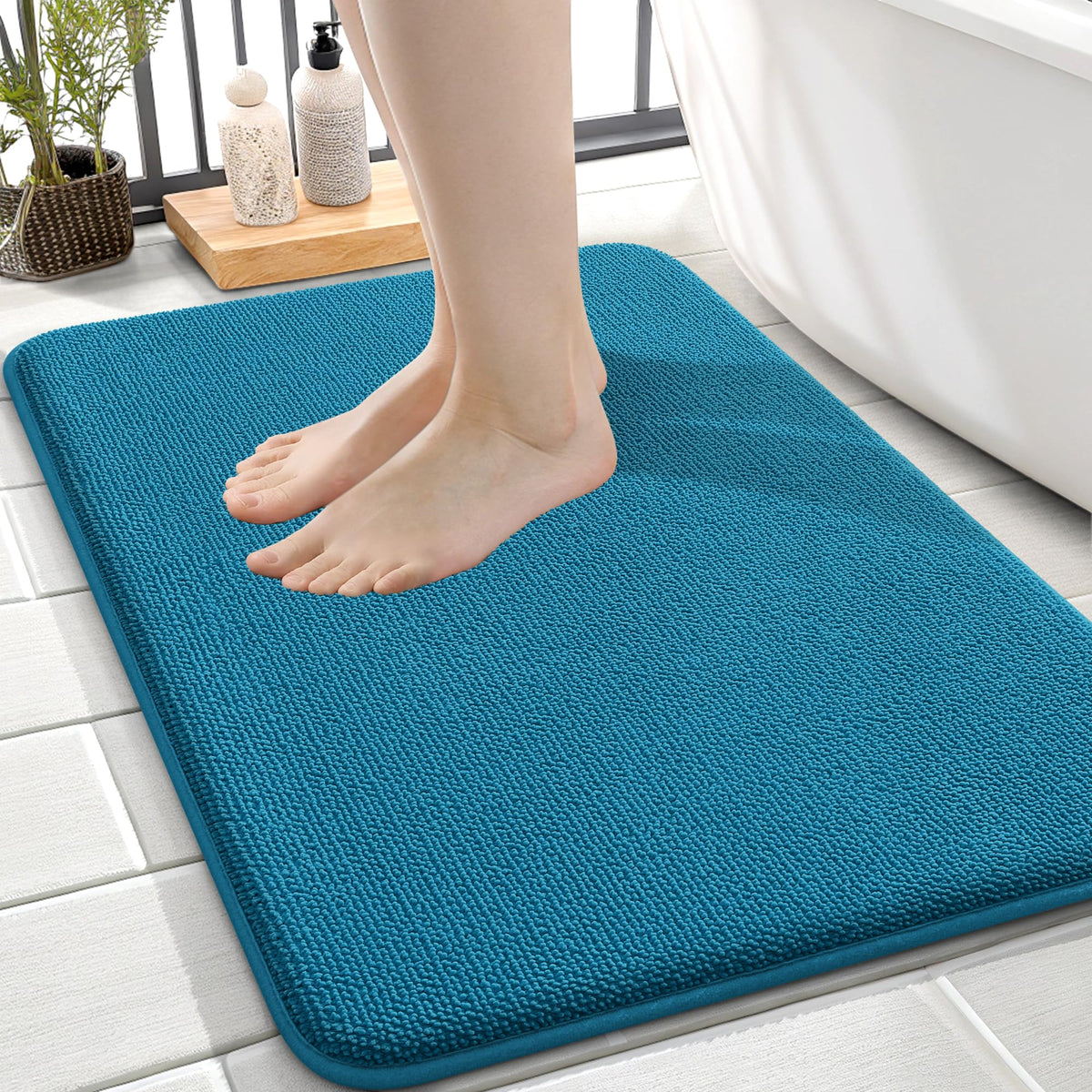 Memory Foam Small Bathroom Rugs 24x16