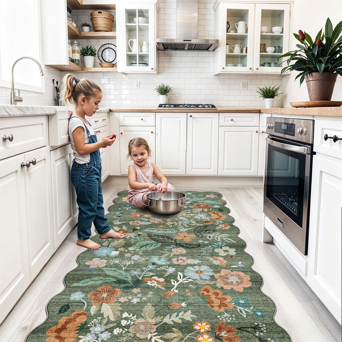 4x8 Washable Area Rug for Family (32 Sq Ft)