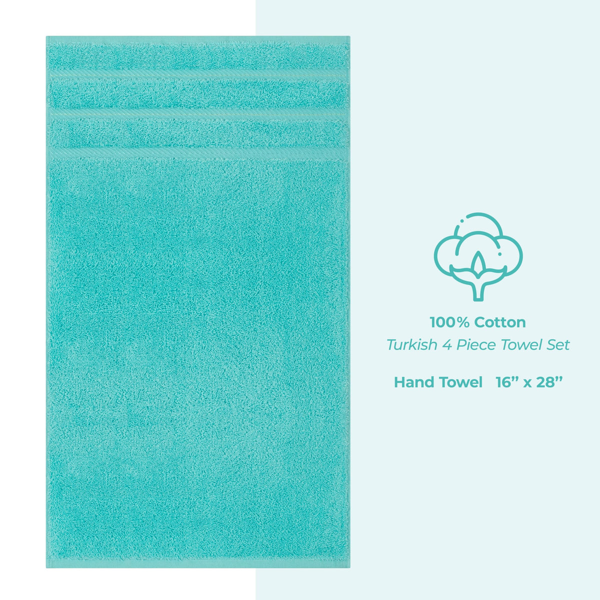 100% Cotton Luxury Turkish Towels (6 Count)