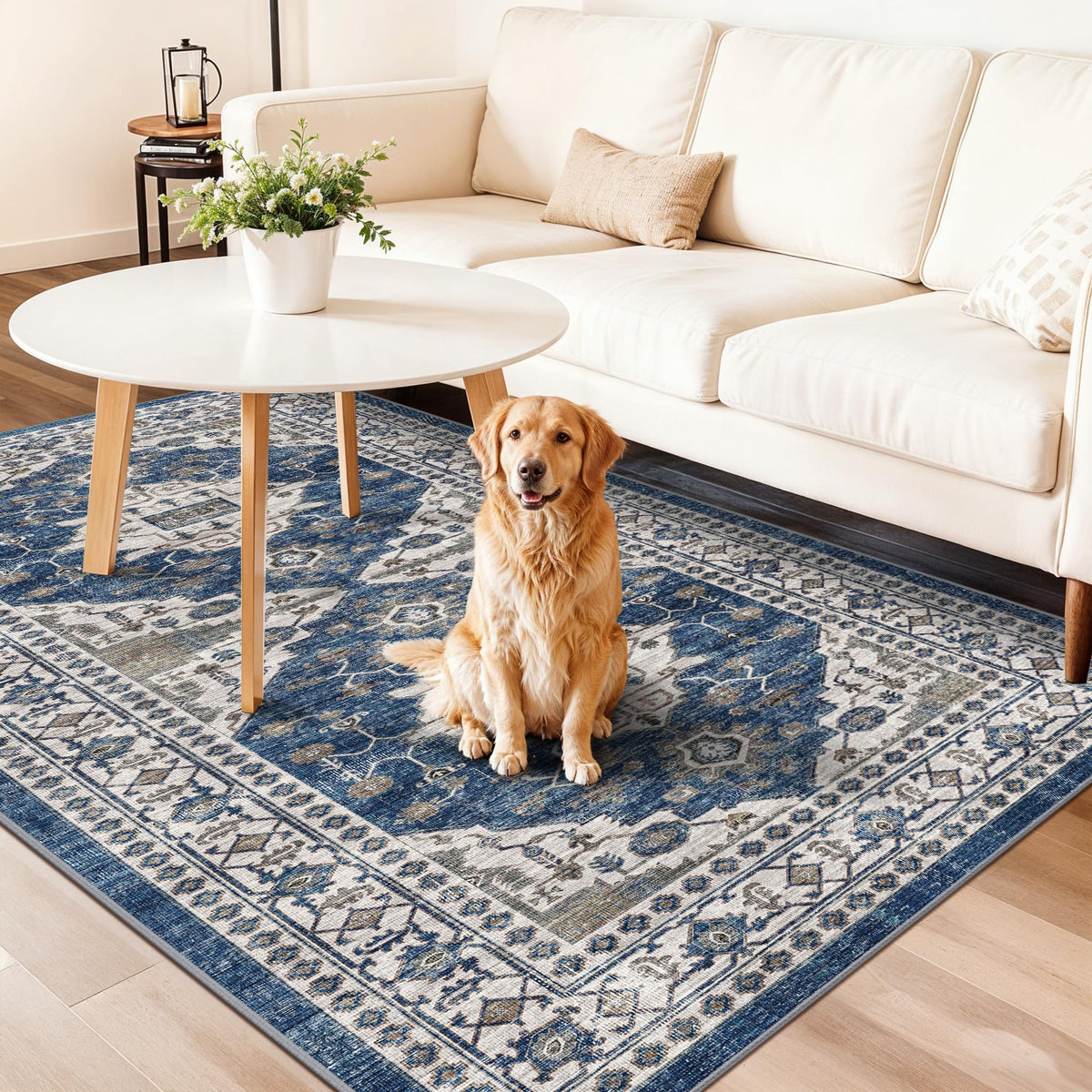 Washable 4x8 Hallway Runner Rug (32 Sq Ft)