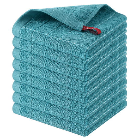 100% Cotton Terry Kitchen Dish Cloths (8 Count)