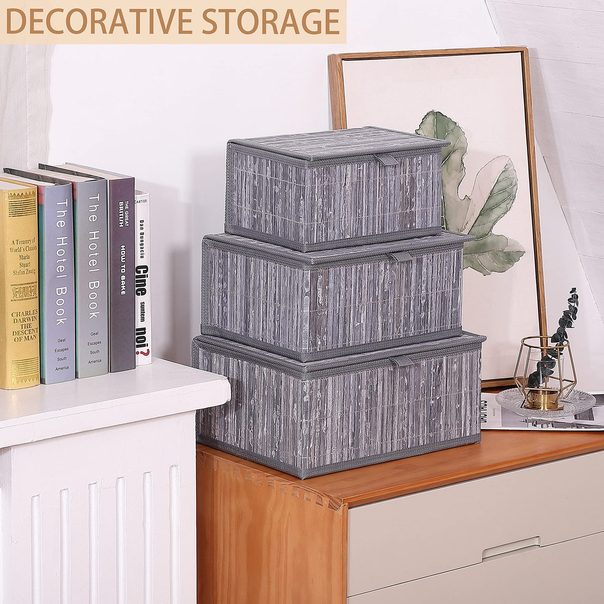 Bamboo Decorative Storage Boxes