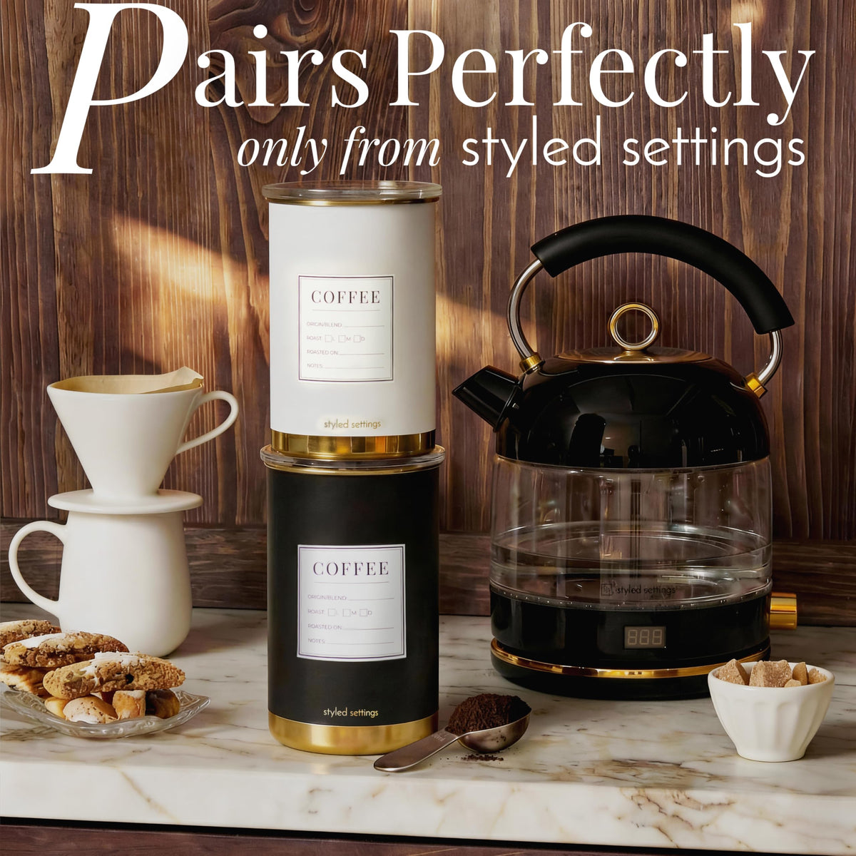 Vacuum Coffee Canister with Airtight Lid