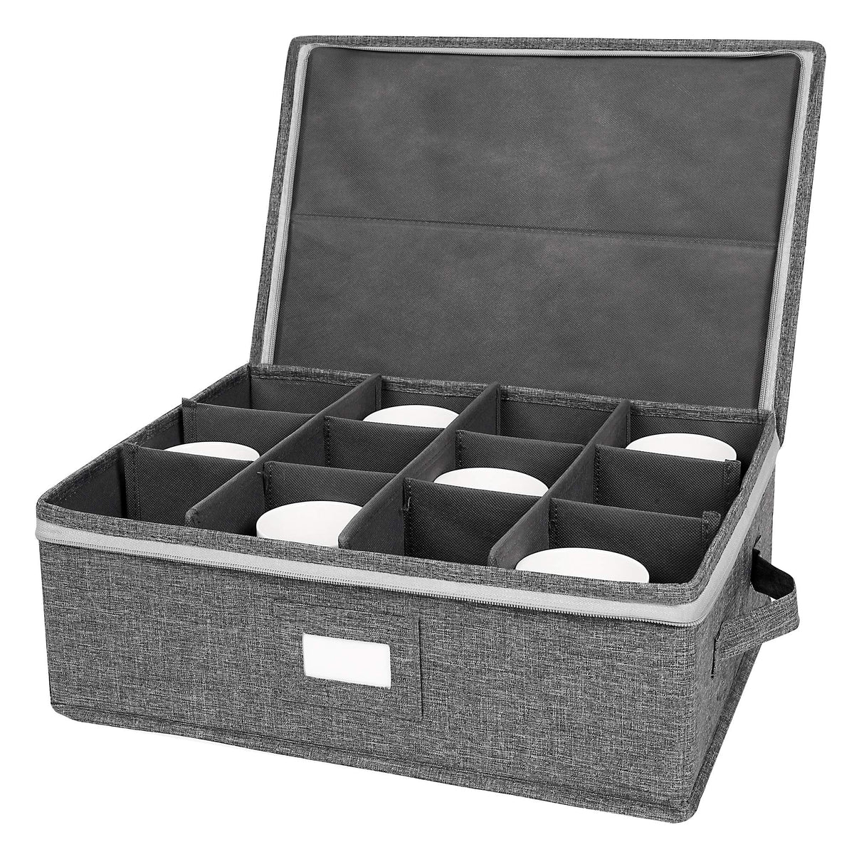 Mug Storage Box with dividers