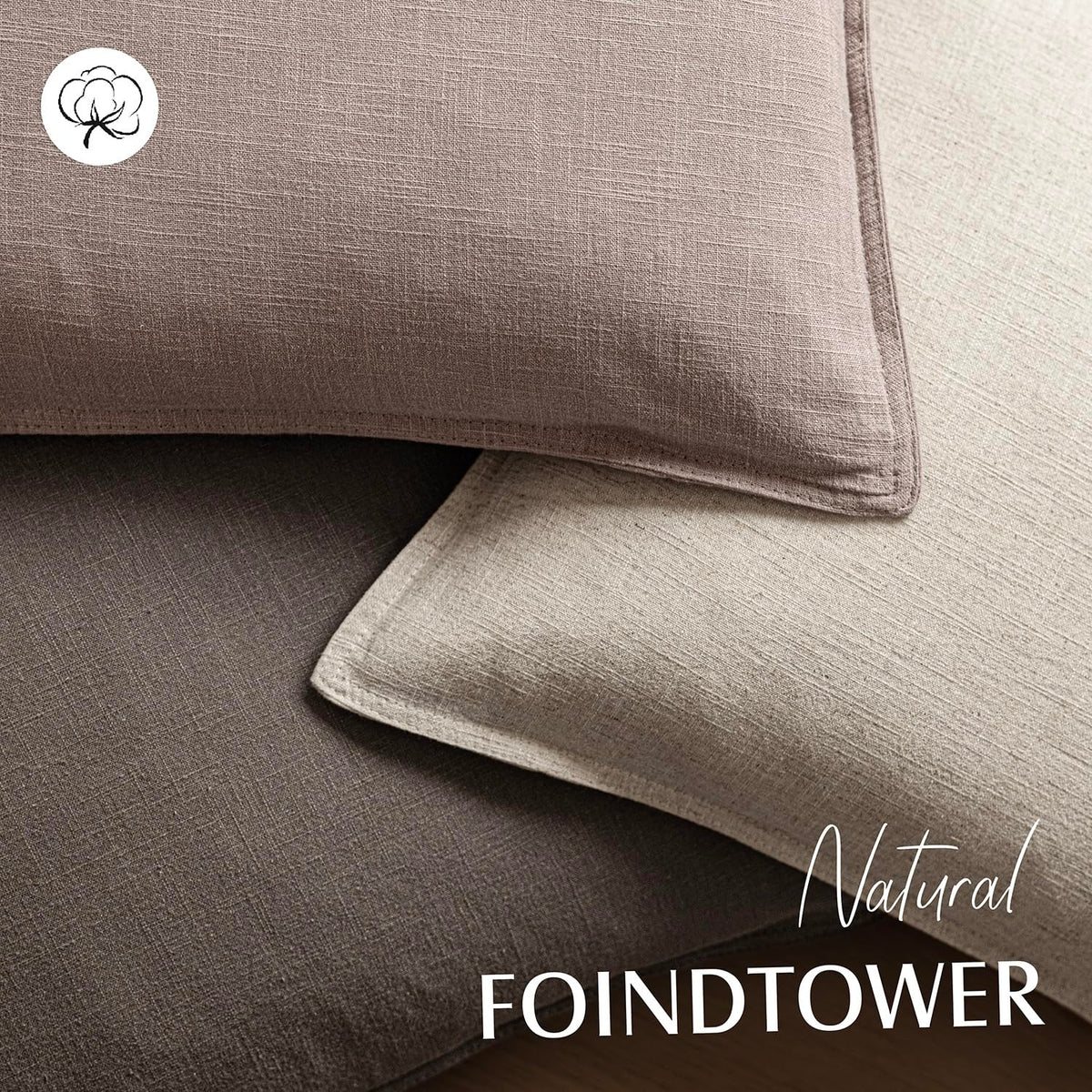 Set of 2 Decorative Linen Solid Throw Pillow Covers Soft Accent Euro Cushion Case Boho Farmhouse Pillowcase for Chair Couch Sofa Bedroom Living Room Home Decor 18 x 18 Inch Dusty Pink (2 Count)