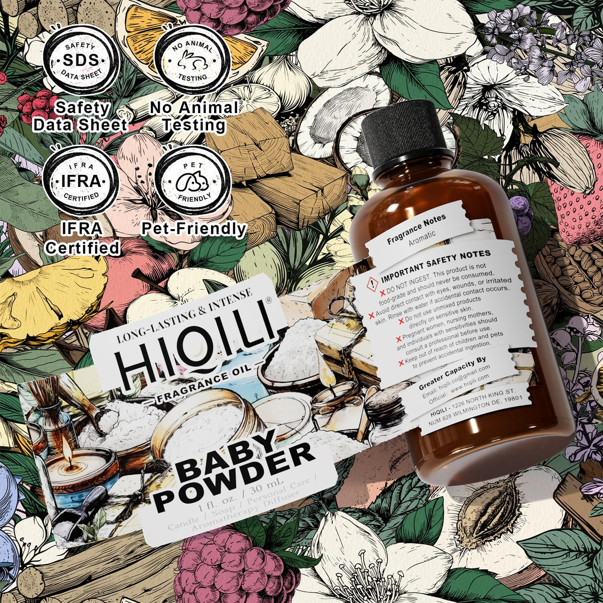Baby Powder Fragrance Oil for Perfume & Laundry Detergent