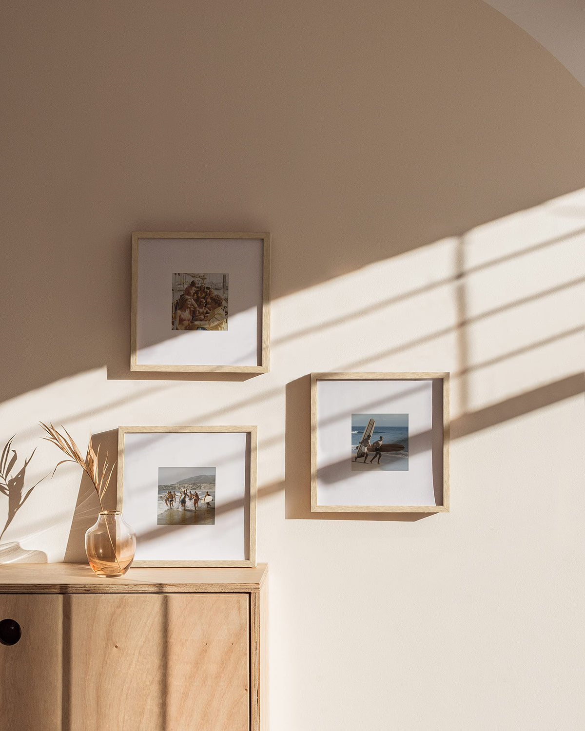 Beige Oak Wood 10x10 Picture Frames (3 Count)