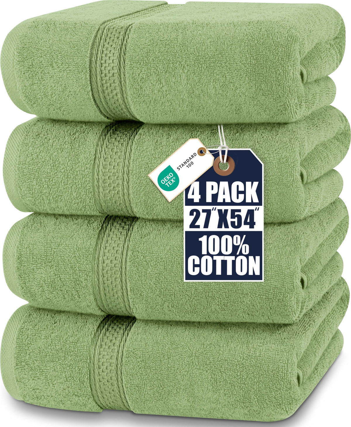 4 Pack Premium Bath Towels (4 Count)