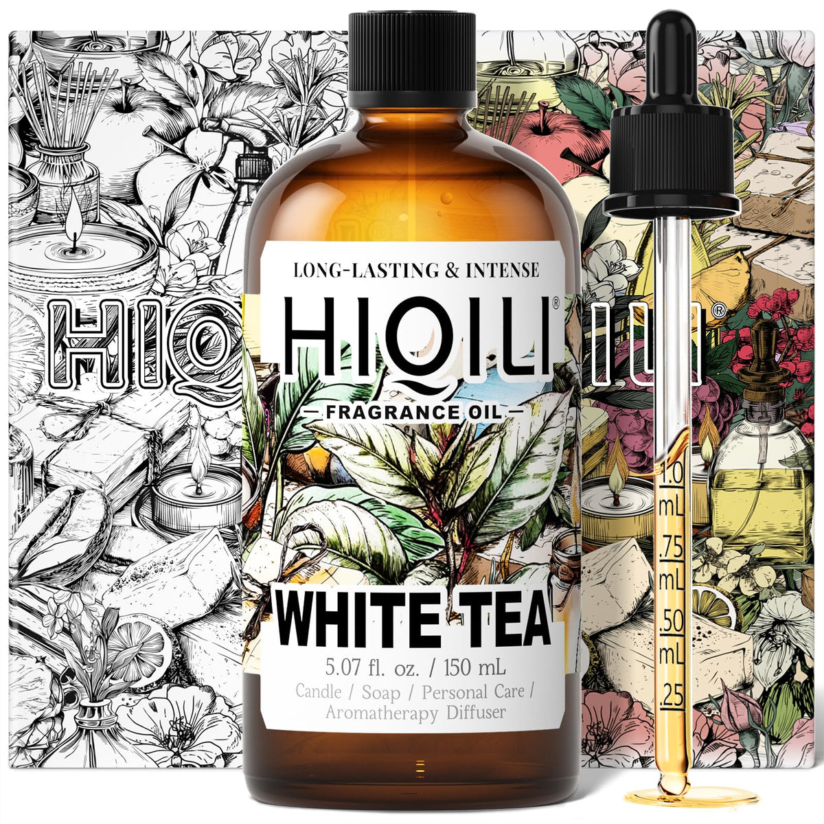 White Tea Fragrance Oil for Reed Diffuser for Home (5.07 Fl Oz)