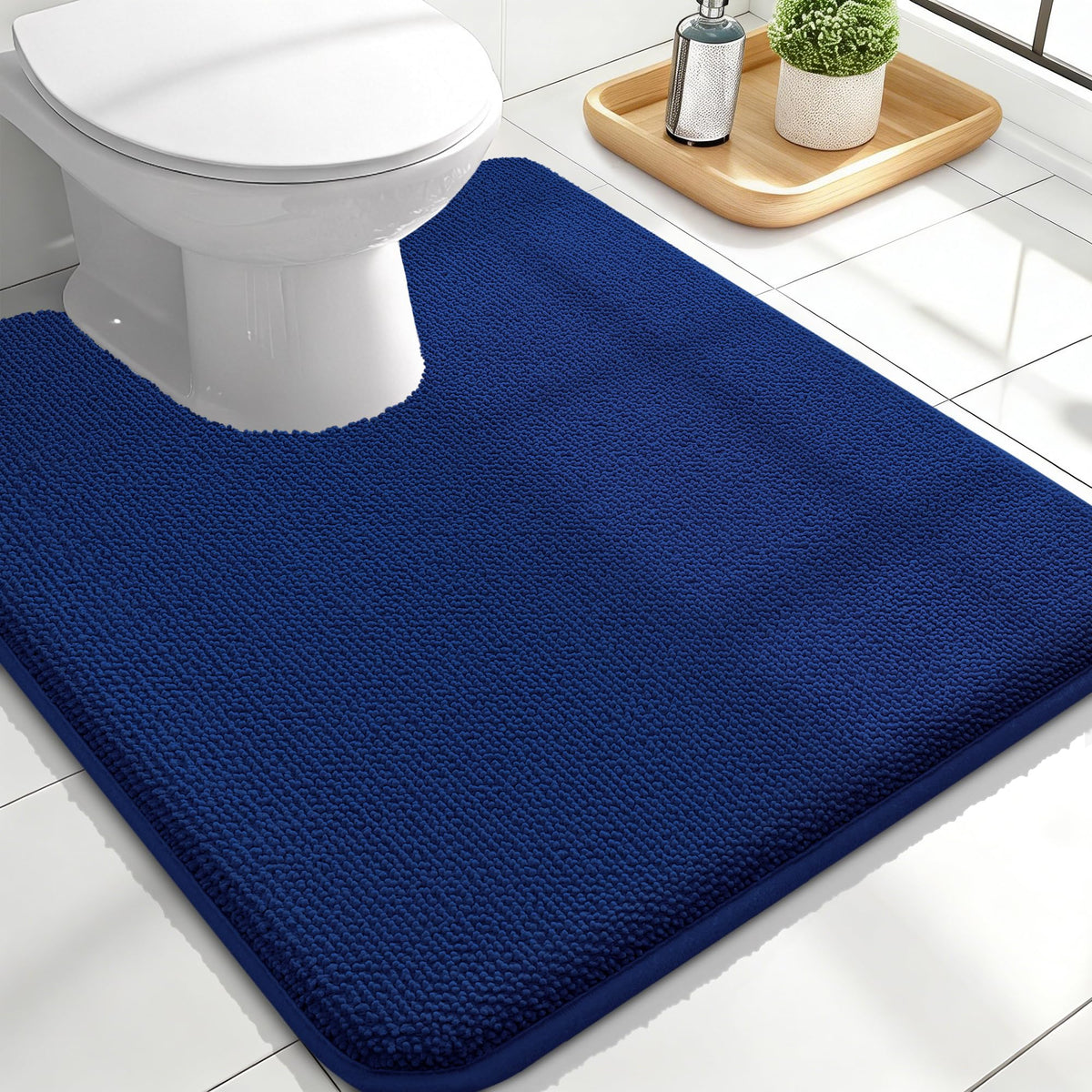 Memory Foam Bathroom Toilet Rugs U