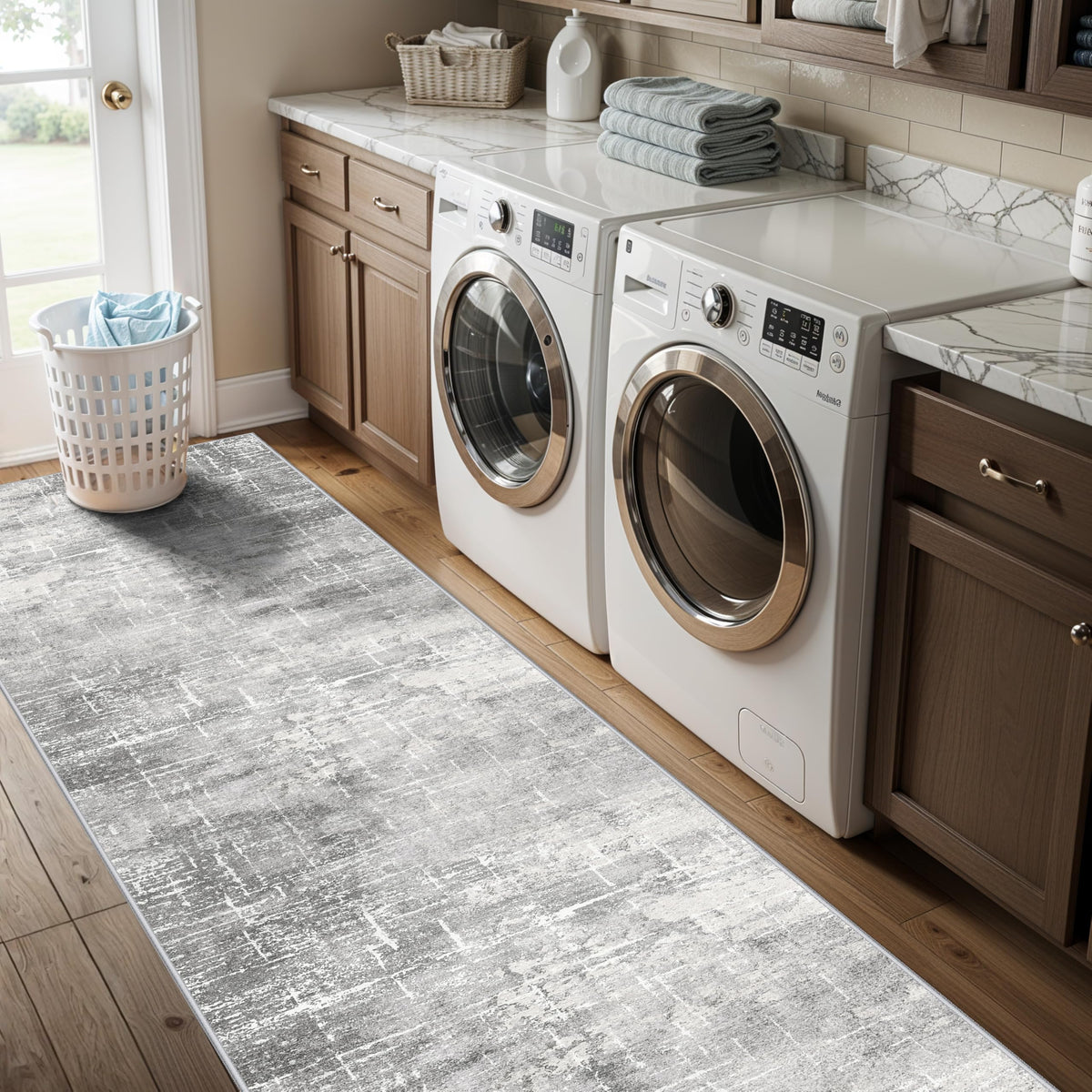 Washable 2x10 Kitchen Runner Rug (20 Sq Ft)