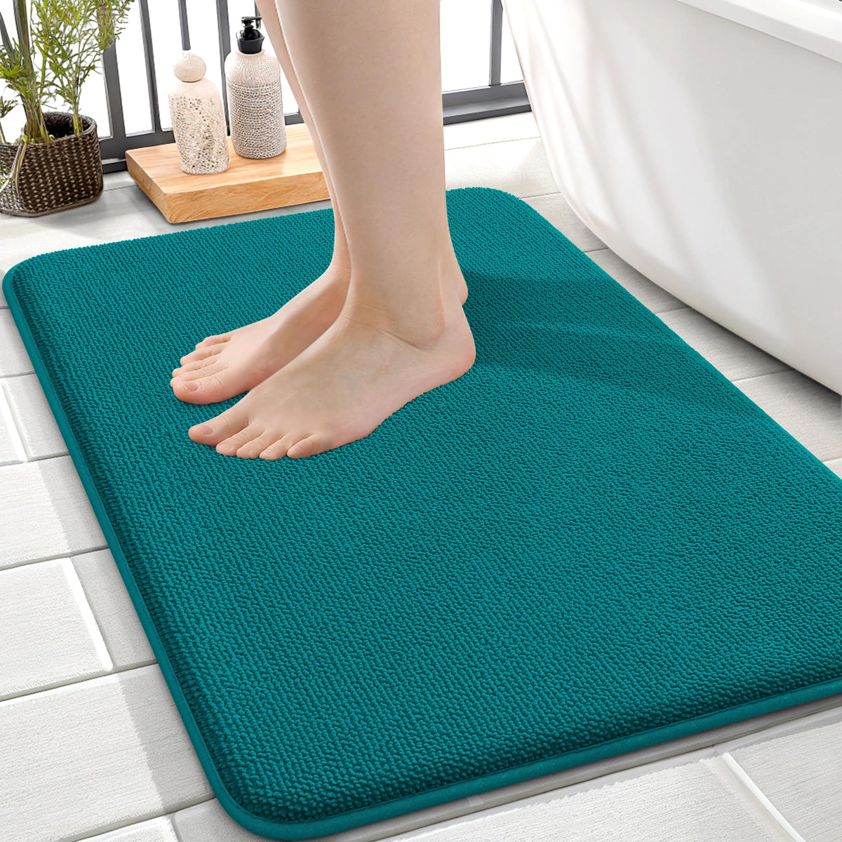 Memory Foam Small Bathroom Rugs 24x16