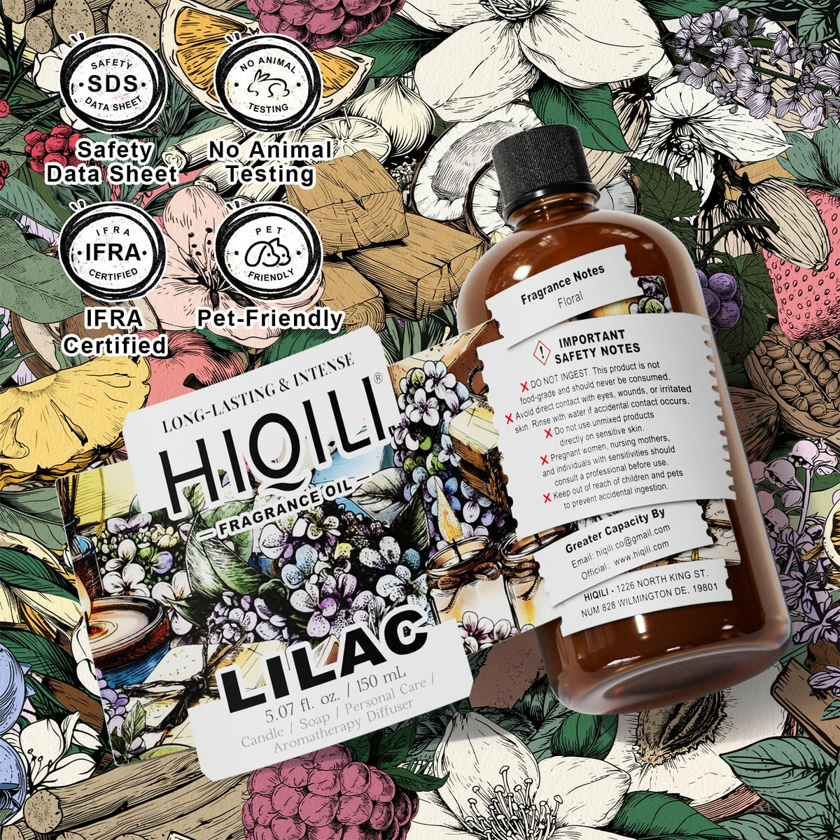 Lilac Fragrance Oil for Women Perfume Making (5.07 Fl Oz)
