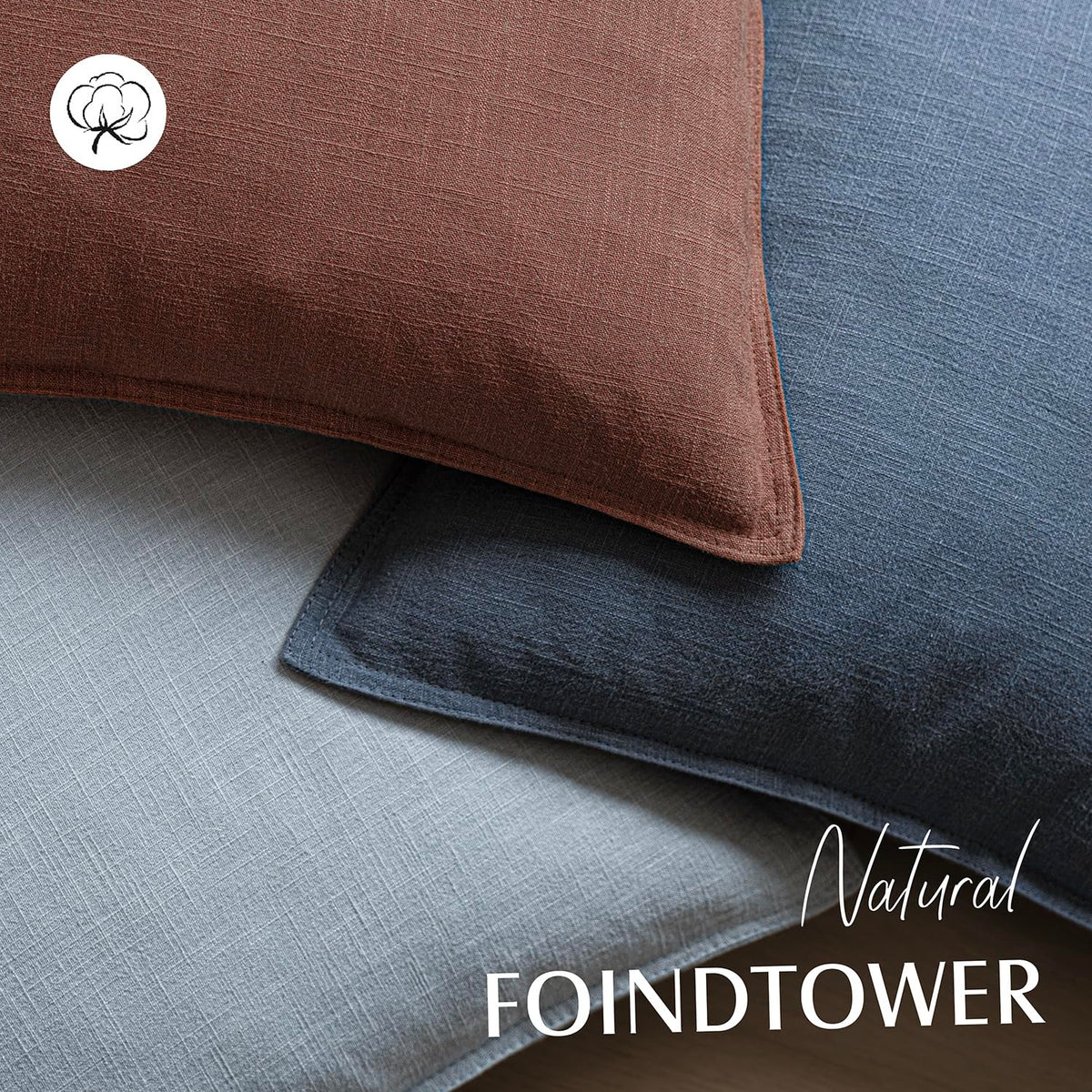 Pack of 2 Decorative Linen Solid Throw Pillow Covers Soft Accent Lumbar Cushion Case Boho Farmhouse Pillowcase for Chair Couch Sofa Bedroom Living Room Home Decor 12 x 20 Inch Rust Red