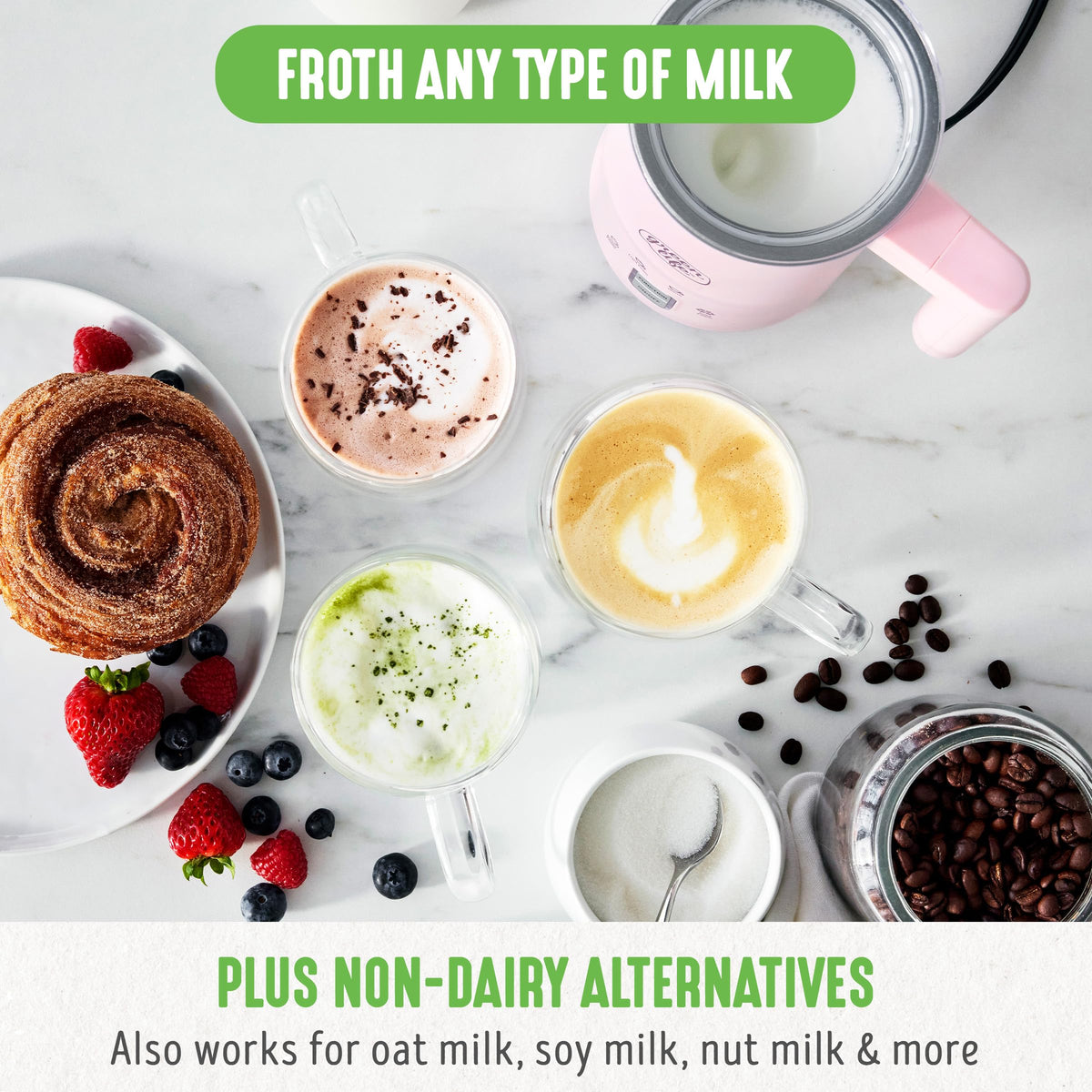 Ceramic Electric Milk Frother