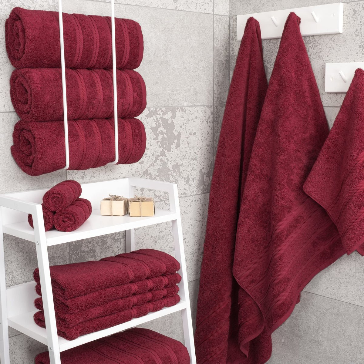100% Cotton Luxury Turkish Towels (4 Count)