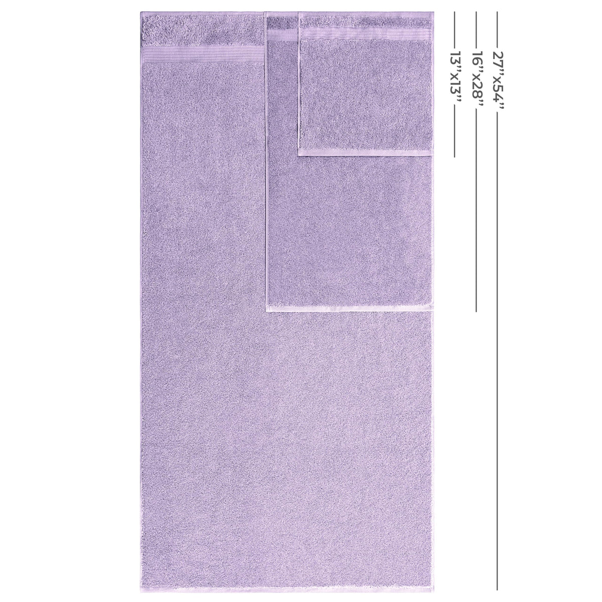 100% Cotton Turkish 6 Piece Towel Set (6 Count)