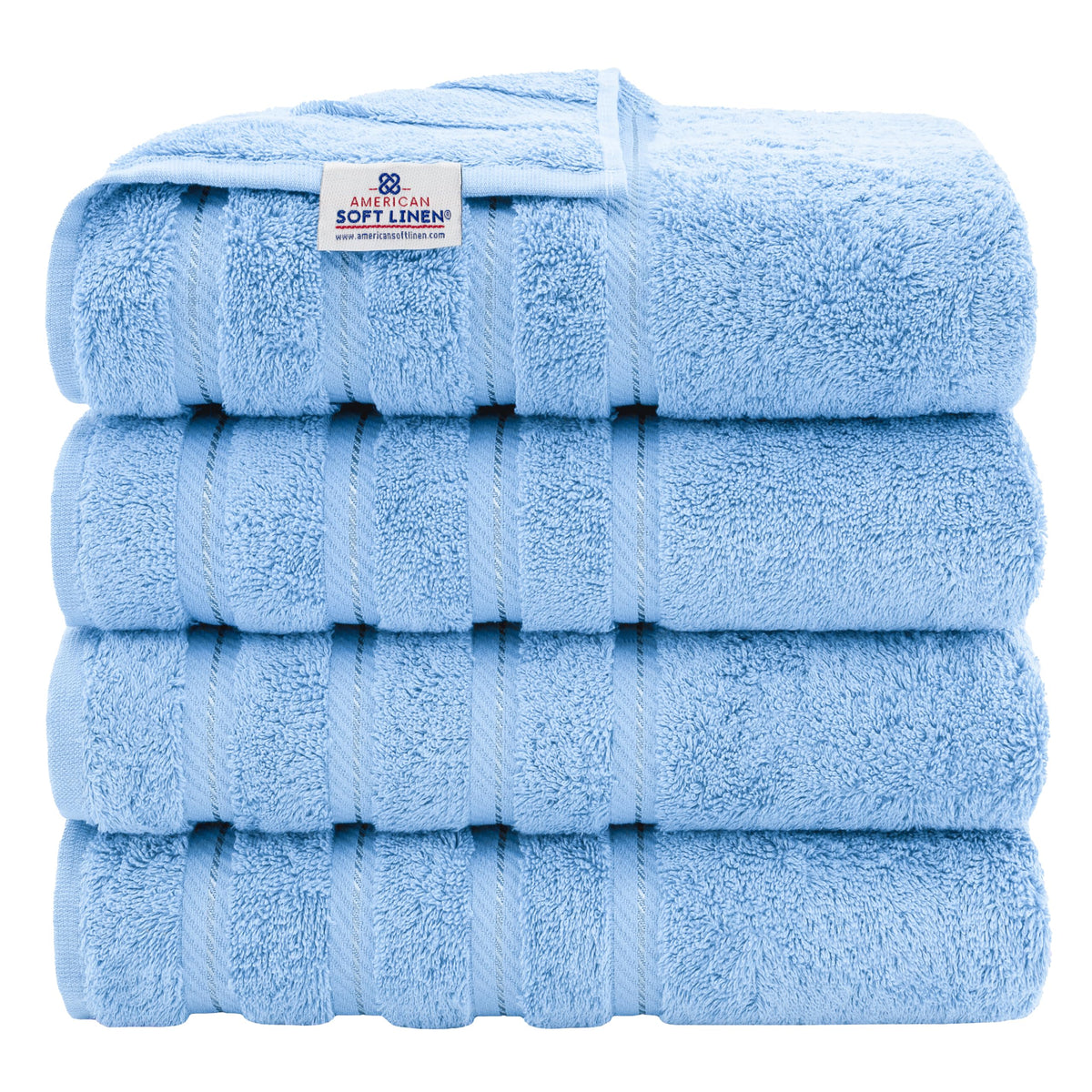 100% Cotton Luxury Turkish Towels (4 Count)
