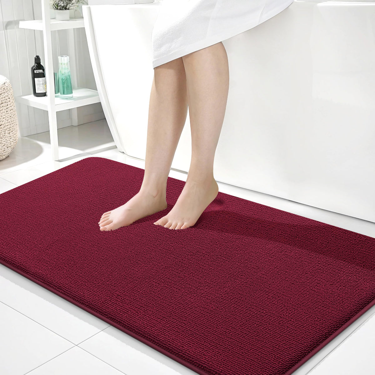 Memory Foam Bathroom Runner Rugs 44x24