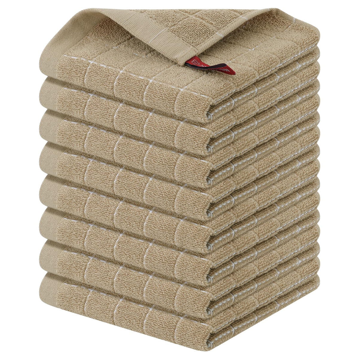 100% Cotton Terry Kitchen Dish Cloths (8 Count)
